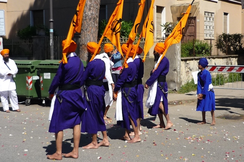 Cerimonia dei Indiani Sikh a Terracina